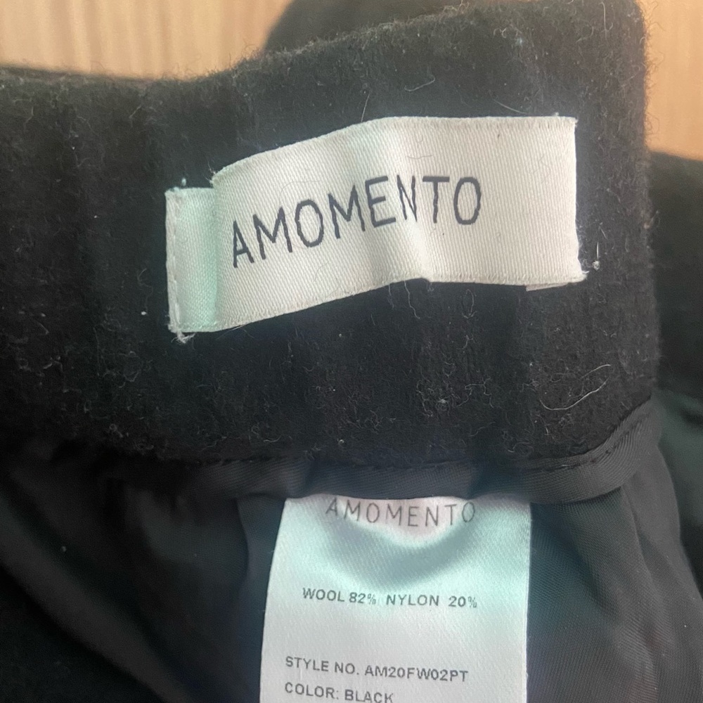 Amomento size 0 black wool pants in nice condition - Picture 6 of 9